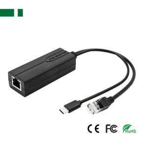 CPOE-04GTC DC48V-to-DC5V 1.0Gbps POE Cable with Type-C Interface