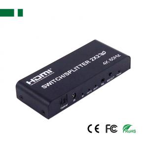CHM-202-4K 2X2 HDMI Switch and Splitter