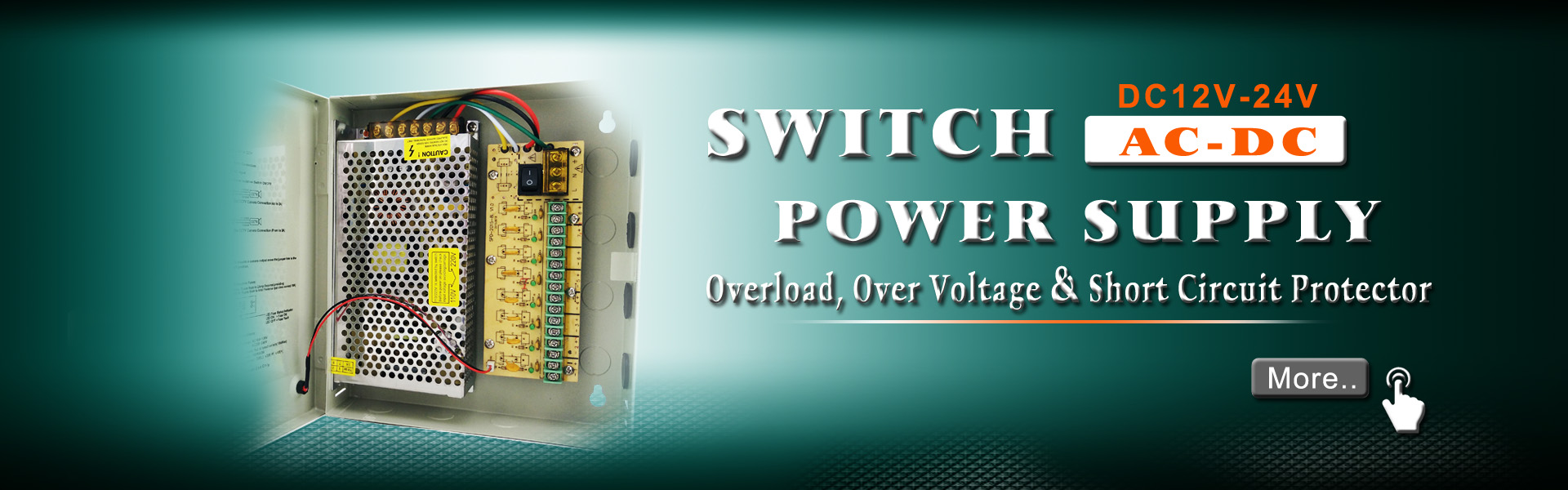 DC5V-12V-24V-48V Switch power supply for CCTV & LED systems