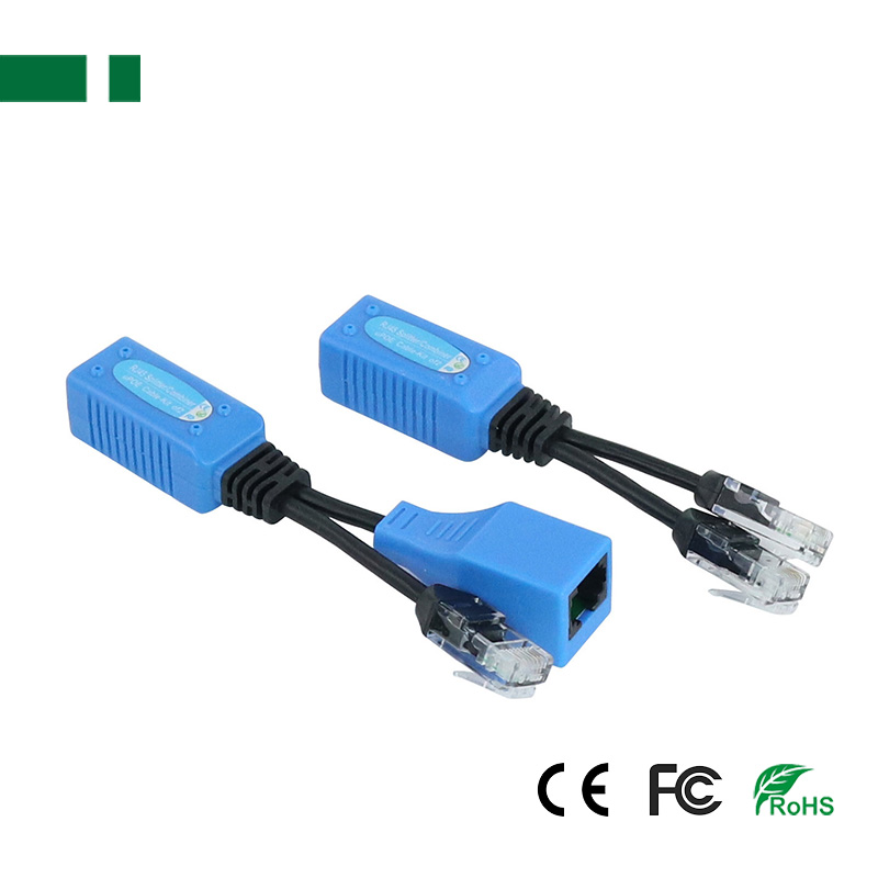 RJ45 Splitter and combiner uPoe cable-kit of 2