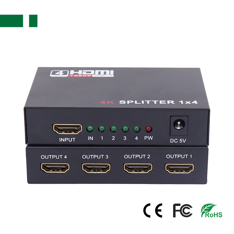 CHM-1014-4K 3D 4K@30Hz 1x4 HDMI Video Splitter 