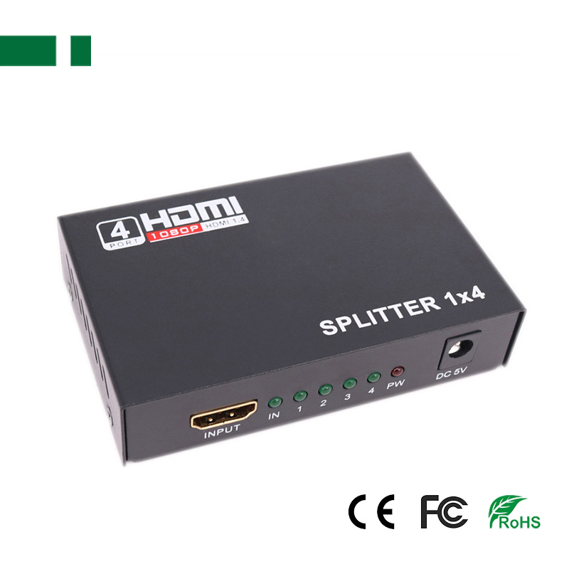 CHM-1014-4K 3D 4K@30Hz 1x4 HDMI Video Splitter 
