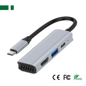CHM-TC303 4K@30Hz USB 3.1 Type-C to HDMI + USB 3.0 + PD Adapter (3 in 1)