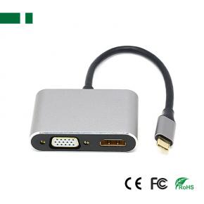 CHM-TC401 4K@30Hz USB 3.1 Type-C to HDMI+ VGA+ USB 3.0+ PD Adapter (4 in 1)