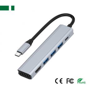 CHM-TC503 USB 3.1 -C to HDMI+ USB3.0+ 2*USB2.0+ PD Adapter (5 in 1)