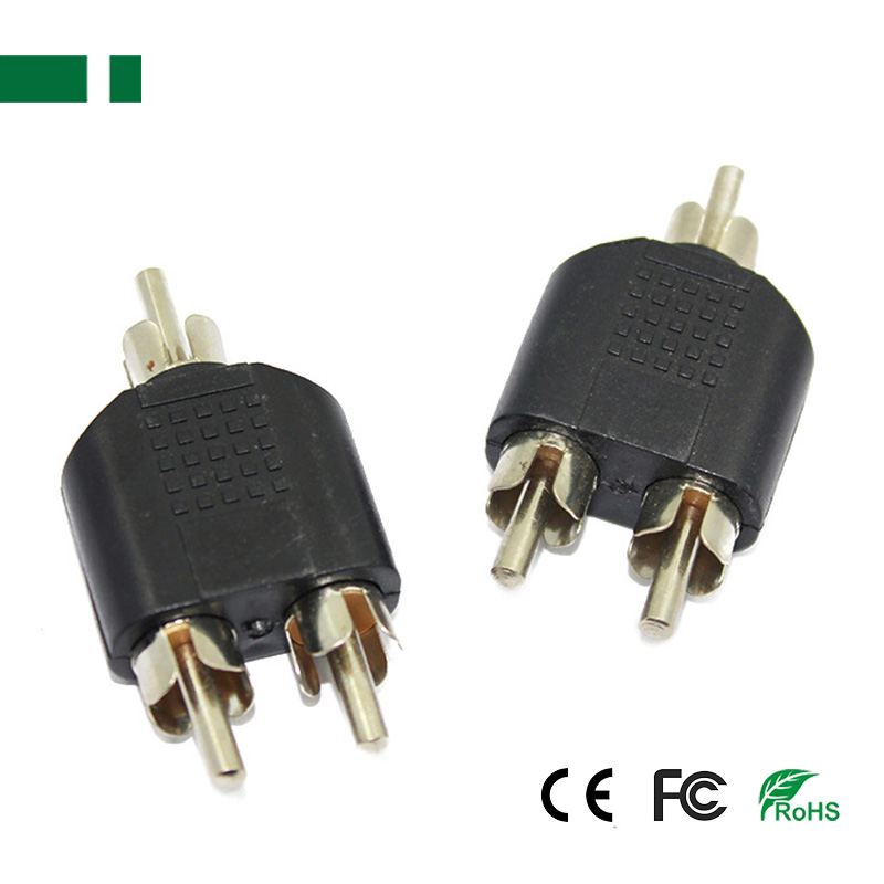 CBN-063 1 RCA Male to 2 RCA Male Connector
