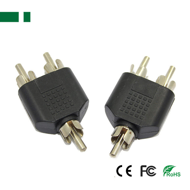 CBN-063 1 RCA Male to 2 RCA Male Connector