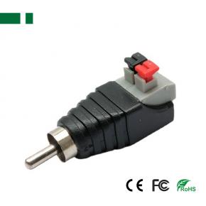 CBN-083 RCA Male with 2PIN Spring Connector