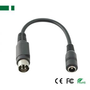 CDM-4P DIN 4P male to DC 5.5*2.5mm female cable