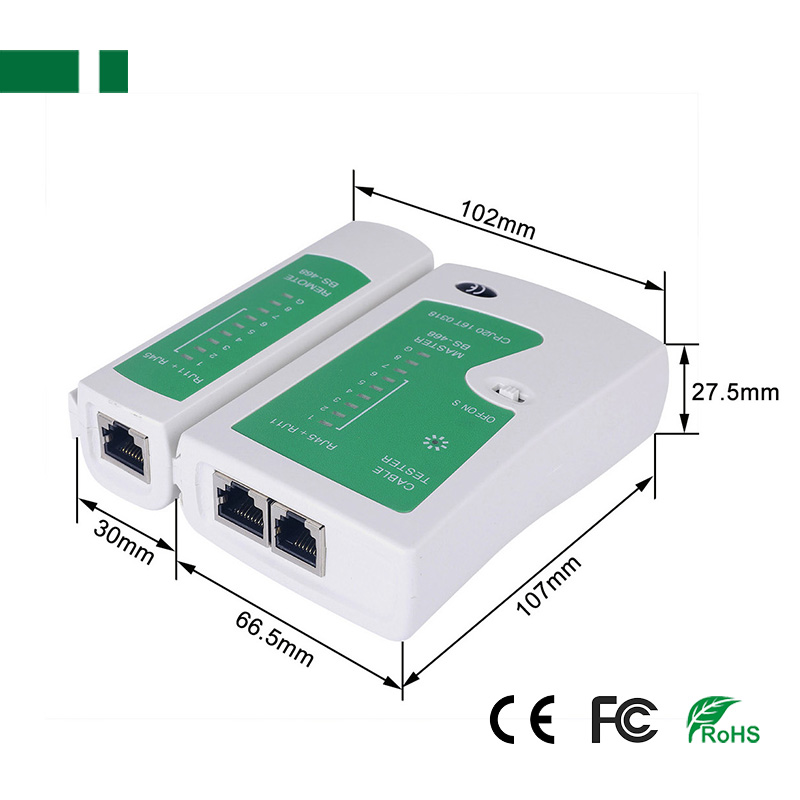 CT-08 Cable Tester for RJ11, RJ45