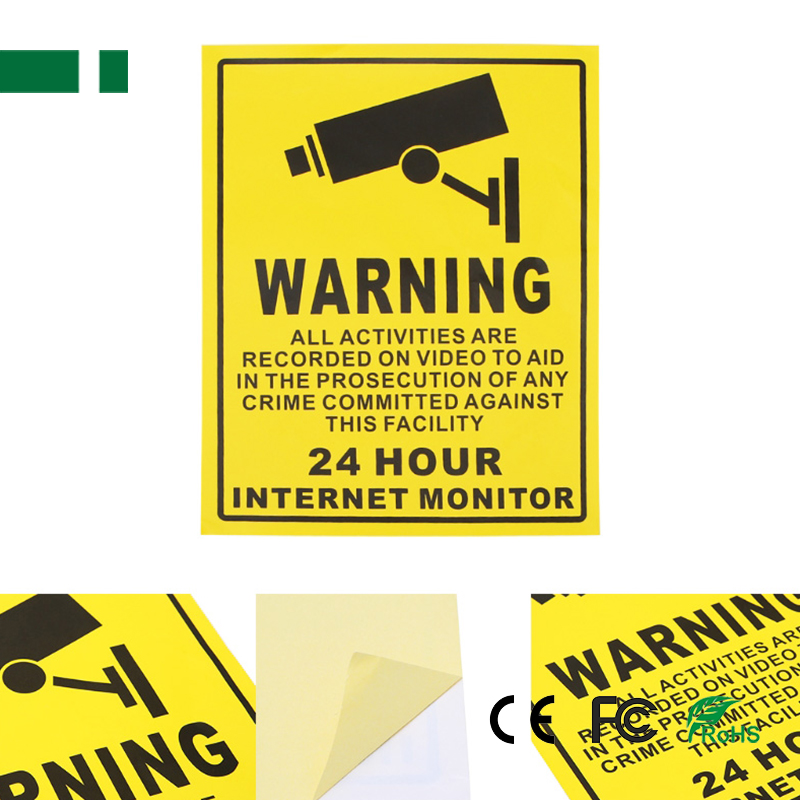 CS-010 Adhesive CCTV Warning Sticker