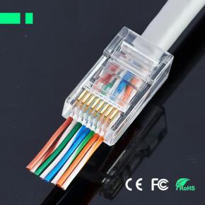 CRJ-P5 Perforable RJ45 Through Hole Network Connector