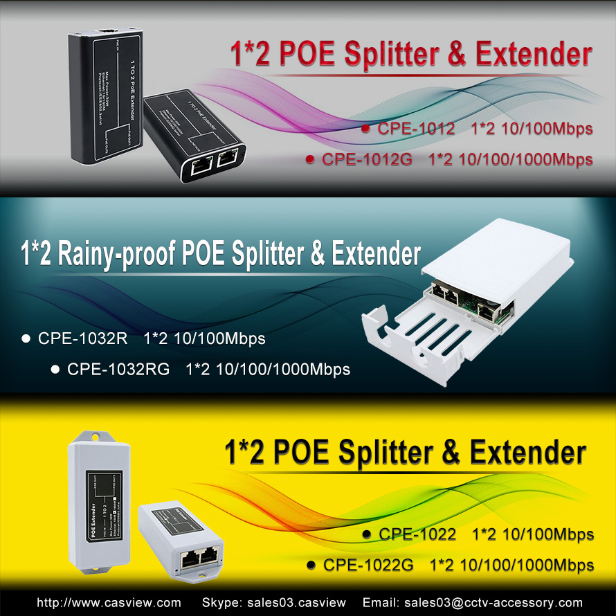 CPE-1012 10/100Mbps POE Splitter