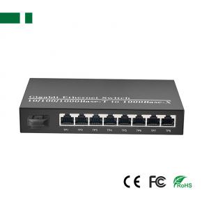 CFS-101-1F8E 100Mbps 1 SFP to 8 RJ45 Fiber Optic Transceiver