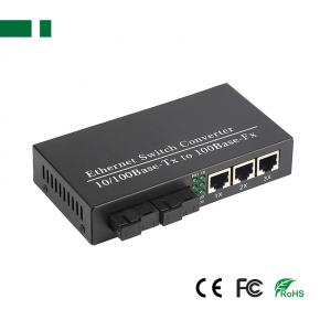 CFS-102-2F3E 100Mbps 2 SFP to 3 RJ45 Fiber Optic Transceiver