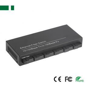 CFS-102-6F2E 100Mbps 6 SFP to 2 RJ45 Fiber Optic Transceiver