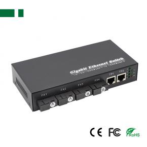 CFS-G102-4F2E Gigabit 4 SFP to 2 RJ45 Fiber Optic Transceiver