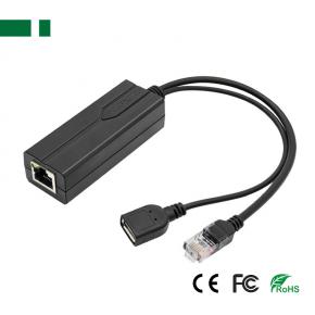 CPOE-04UF DC48V-to-DC5V 100Mbps POE Cable with USB Female Interface