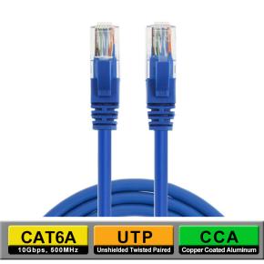 UTP CAT6A CCA network cable 0.3M~50M Length optional RJ45 Male to Male Blue Color CRJ6A-002-A CRJ6A-005-A CRJ6A-01-A CRJ6A-02-A CRJ6A-03-A CRJ6A-05-A CRJ6A-10-A CRJ6A-15-A CRJ6A-20-A CRJ6A-30-A