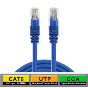 UTP CAT6 CCA network cable 0.3M~50M Length optional RJ45 Male to Male Blue Color CRJ6-005-A CRJ6-01-A CRJ6-02-A CRJ6-03-A CRJ6-05-A CRJ6-10-A CRJ6-15-A CRJ6-20-A CRJ6-30-A CRJ6-40-A CRJ6-50-A