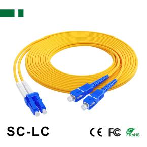 SC/UPC-LC/UPC Double-core Single-mode Optical Fiber Patch Cord