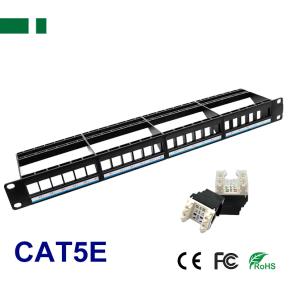CPP04-5E-24DF 24-Port UTP Cat5E Patch Panel for 19 Inch Rack Mount
