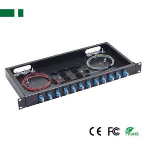 CFB-1012C/LC 12 Ports LC Fiber Optic Box for 19 Inch Rack Mount