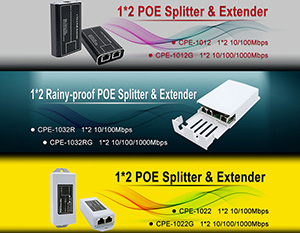 CPE-1012 10/100Mbps POE Splitter