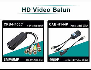 CAB-H144P 1080P HD AHD-CVI-TVI Active Video Balun