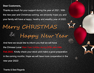 Merry Christmas and Happy New Year