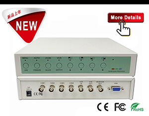 Quad Processor for CCTV analog cameras 