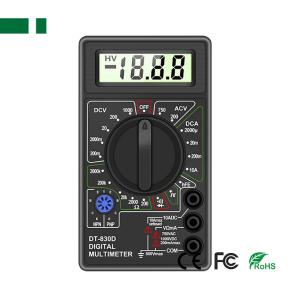DT-830D Digital Multimeter for Measuring AC/DC Voltage Current Resistance and Continuity Buzzer