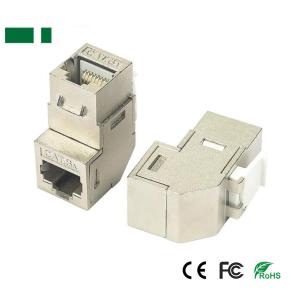 CRJ-12K-6A Cat6A 90 Degree Toolless FTP RJ45 Keystone Jack - 副本