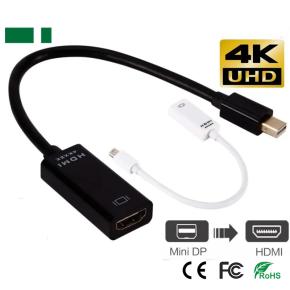 CHV-10-4K (White) CHV-10-4K (Black) Mini DP to HDMI cable supports 4Kx2K