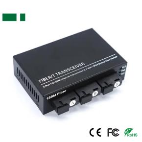 CFS-102-3F2E 100Mbps 3 SFP to 2 RJ45 Fiber Optic Transceiver