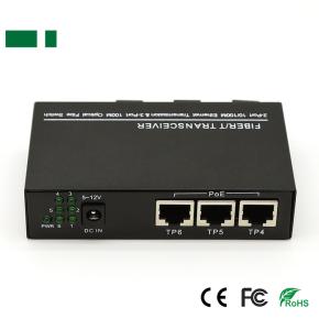 CFS-102-3F3E 100Mbps 3 SC to 3 RJ45 Fiber Optic Transceiver
