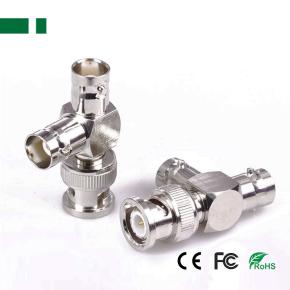 CBN-042 BNC Connector T-type with 1 Male & 2 Female