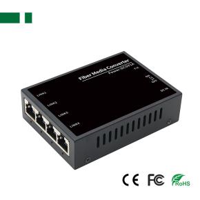 CFS-401F4E 100Mbps 1*SC to 4*RJ45 Fiber Optic Transceiver
