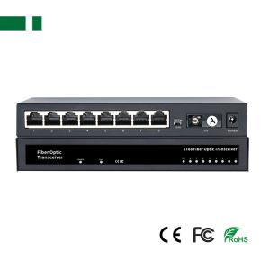 CFS-501F8E 100Mbps 1*SC to 8*RJ45 Fiber Optic Transceiver