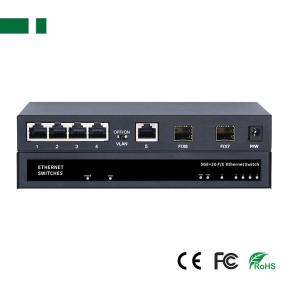 CFS-G5012F4E-SFP 1.0Gbps 2*SFP+1*Uplink to 4*RJ45 Fiber Optic Transceiver