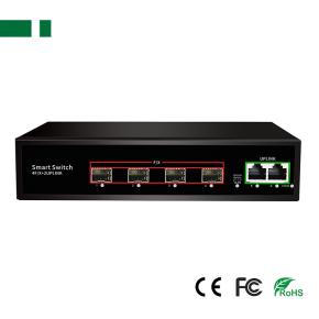 CFS-G514F2E-SFP 1.0Gbps 4*SFP to 2*RJ45 Fiber Optic Transceiver