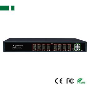 CFS-G7016F4E-SFP 1.0Gbps 16*SFP to 4*RJ45 Fiber Optic Transceiver