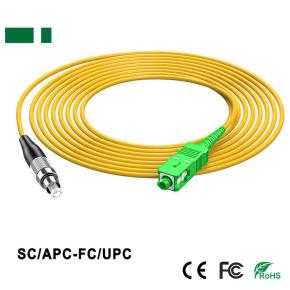 Single-mode Single-core Optical Fiber Patch Cord SC/APC-FC/UPC-1M SC/APC-FC/UPC-2M SC/APC-FC/UPC-3M SC/APC-FC/UPC-5M SC/APC-FC/UPC-10M SC/APC-FC/UPC-15M SC/APC-FC/UPC-20M SC/APC-FC/UPC-25M