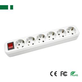 C-PD5826 6-Way 16A EU Standard Without Cable With Button Power Strip