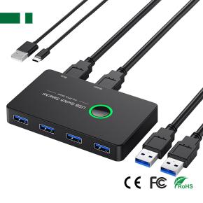 CHM-401UA-4K 2 input 4 output USB 3.0 Switcher 