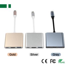 CHM-TC306 4K@30Hz USB-C to HDMI+ USB3.0+PD Adapter (3 in 1)