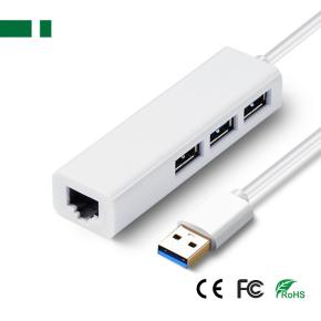 CUH-GU301 3 Port USB 3.0 & Ethernet Hub Adapter