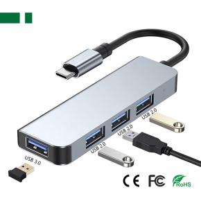 CHM-TC406 4-in-1 USB-C 3.0 to 4*USB Adapter