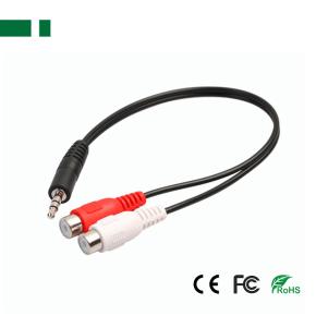 CAU-1M2F 3.5mm Stereo male to 2 RCA Female Cable