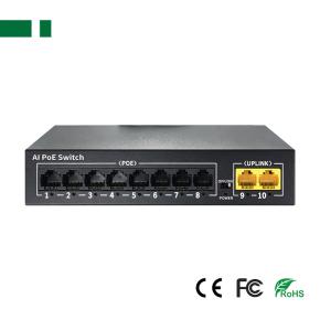 CPE-3082A 10 Port 2KV 100Mbps AI POE Switch with Watchdog